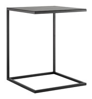Beistelltisch Wohnzimmertisch Sofatisch Schwarz Metall 40 X 40 Cm