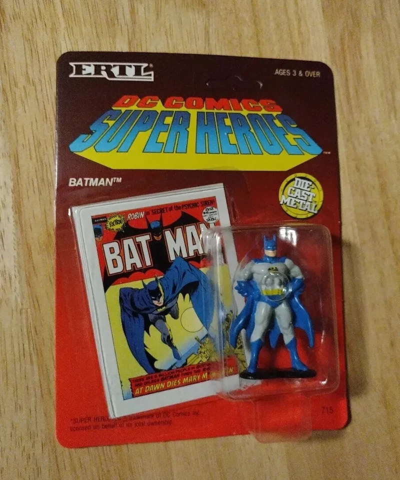 DC Comics Super Heroes Diecast Figuras Por ERTL Juego de 5 Superman Batman 1990 Sin usar, en caja Foto 2 de 4