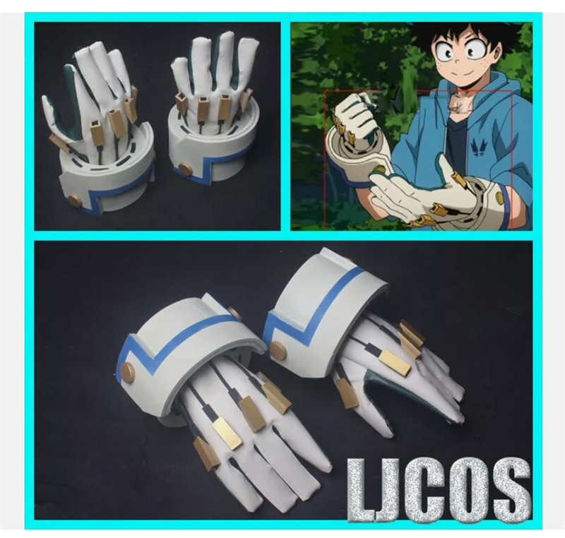 My Hero Academia Izuku Midoriya Deku Air Force Gloves Cosplay Accessories Prop--