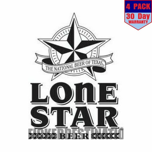 Lone Star Beer 4 pack 4x4 Inch Sticker Decal | eBay