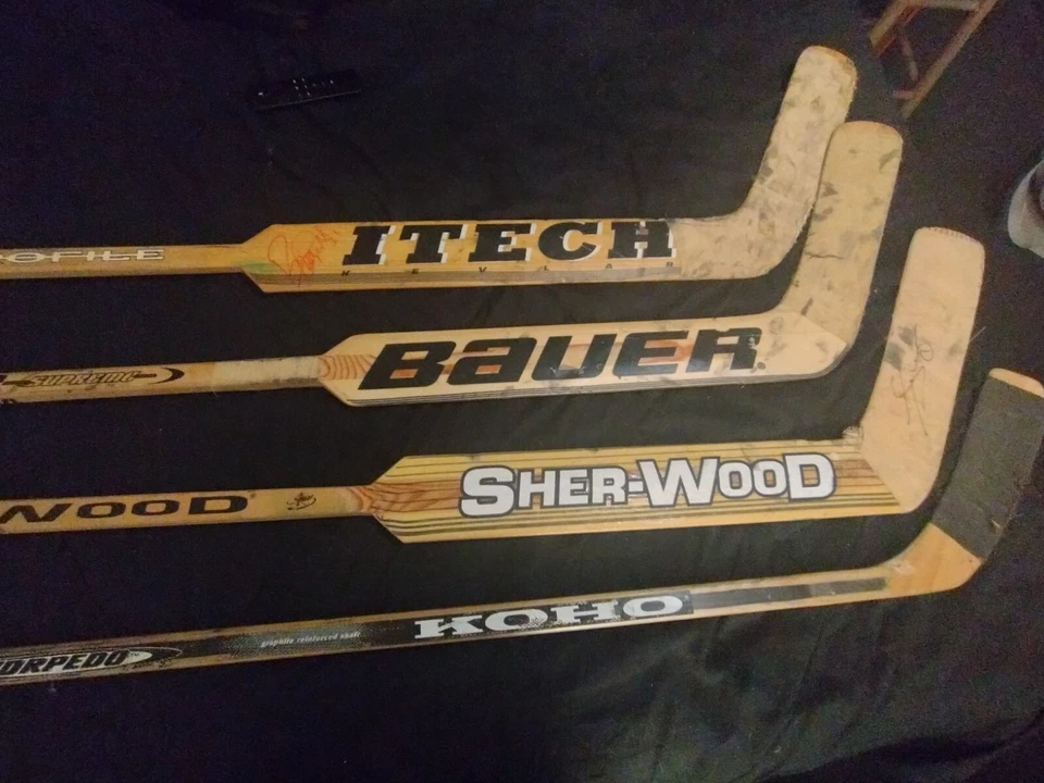 4 Game Used Hockey Stick Penguins 2 Signed - Image 3 of 4