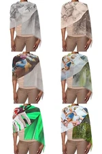 Personalized Light Scarf 73”x27” | Pencil Sketch Effect | Custom Gift Idea