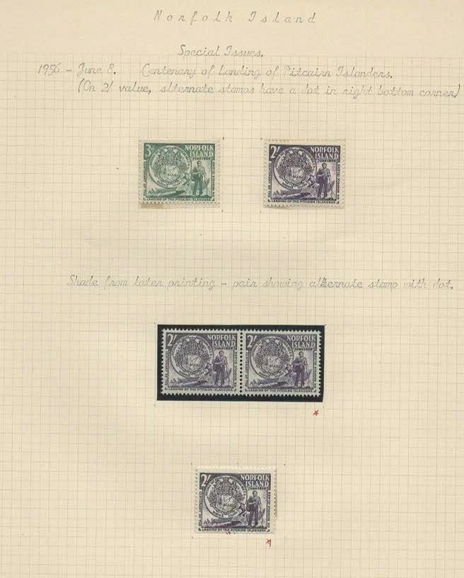 Sellos Isla Norfolk pequeña colección sin usar Foto 4 de 4