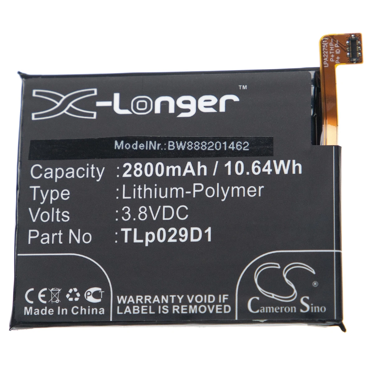 Batterie Neuve TLP038B1 Pour Alcatel One Touch A7, A7 LTE Et A7 XL