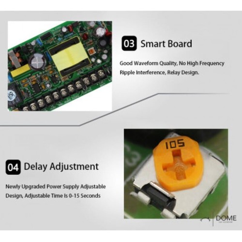 iDOME 12V5A Door Access Control Power Supply RFID Reader Keypad Magnetic Lock UK - Picture 7 of 13