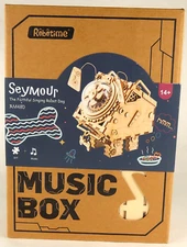 NEW Robotime ROKR Singing Seymour Robot Dog Music Box 3D Wooden Puzzle Kit AM480