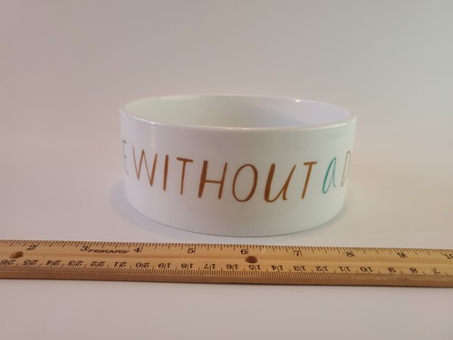 Fringe Studio 6"×2.5" Ceramic Dog Bowl A House Is Not A Home... EUC - Picture 14 of 24