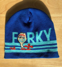 Disney Pixar Forky Toy Story 4 Knit Winter Hat Cap Child Size Blue Kids