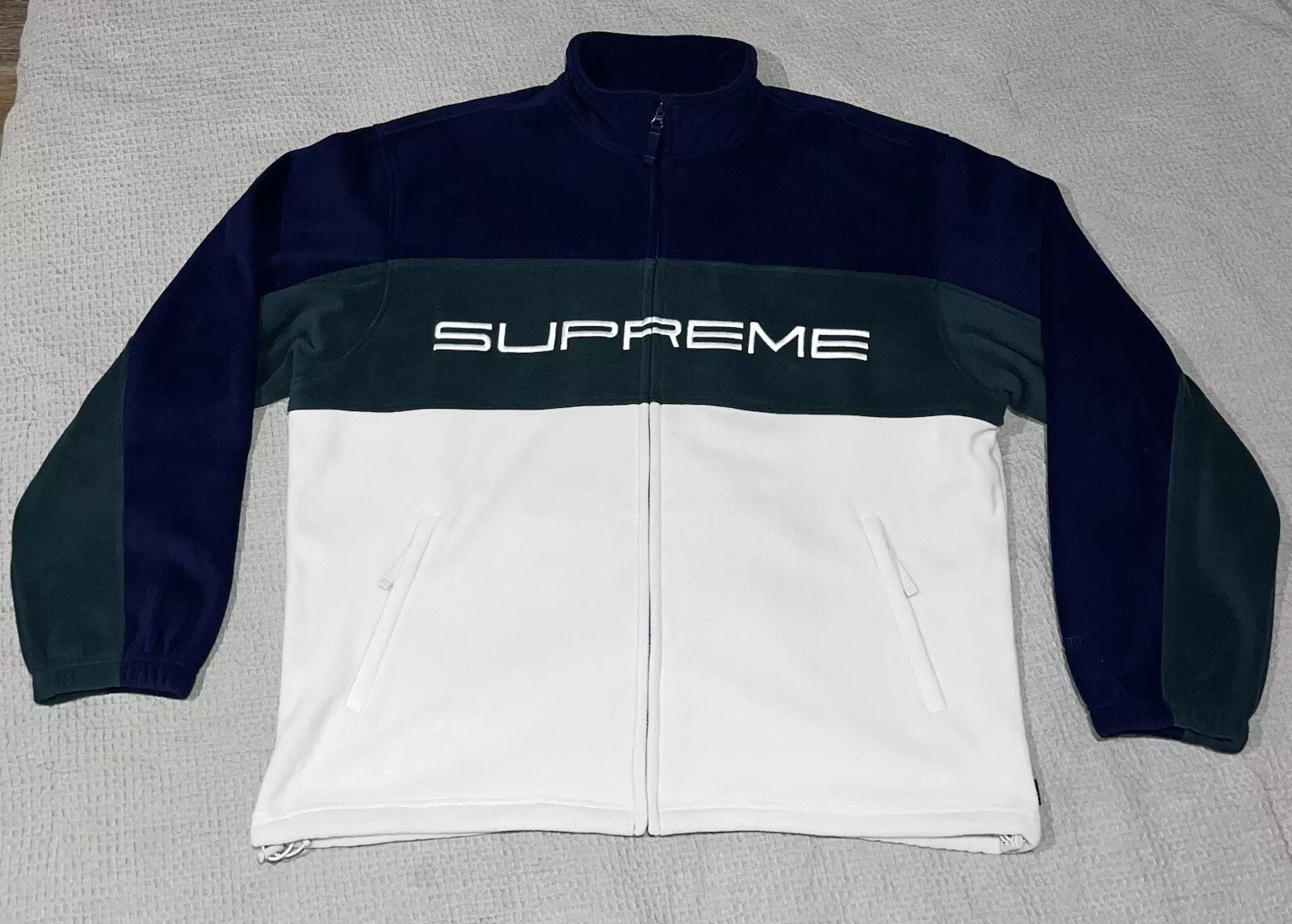 Veste zippée Supreme Polartec (FW23) marine XL