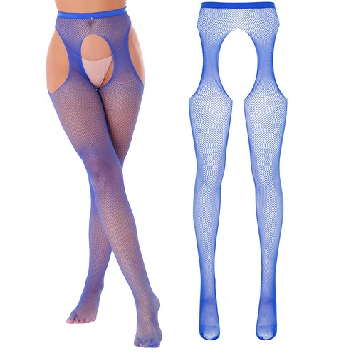 Womens Zipper Crotch Sheer Pantyhose Tights Crotch Pantyhose Stockings Clubwear - Picture 123 of 227