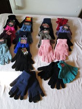 Wholesale Lot 19 Pair Unisex One Size Stretch Gloves Assorted Colors NWT