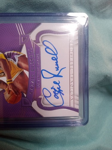 Cazzie Russell 2022 National Treasures Definitive Ink /99 Auto Lakers - Picture 3 of 4