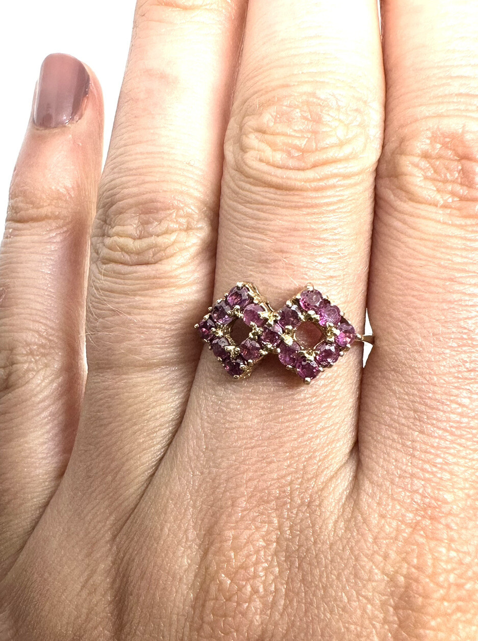 9ct Gold Ruby Ring Yellow Gold Ruby Ring Stylish … - image 12