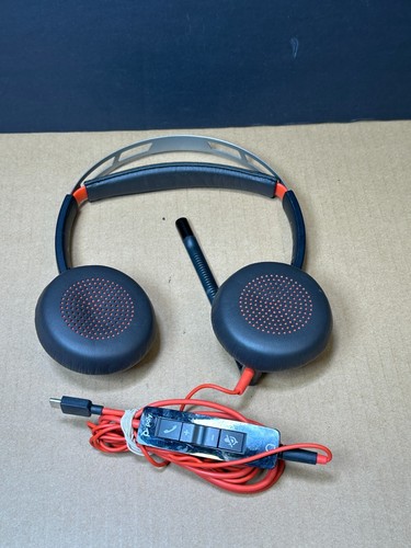 Plantronics Blackwire C5220 Black/Red On the Ear Headset Ships Fast!!! - Picture 7 of 8