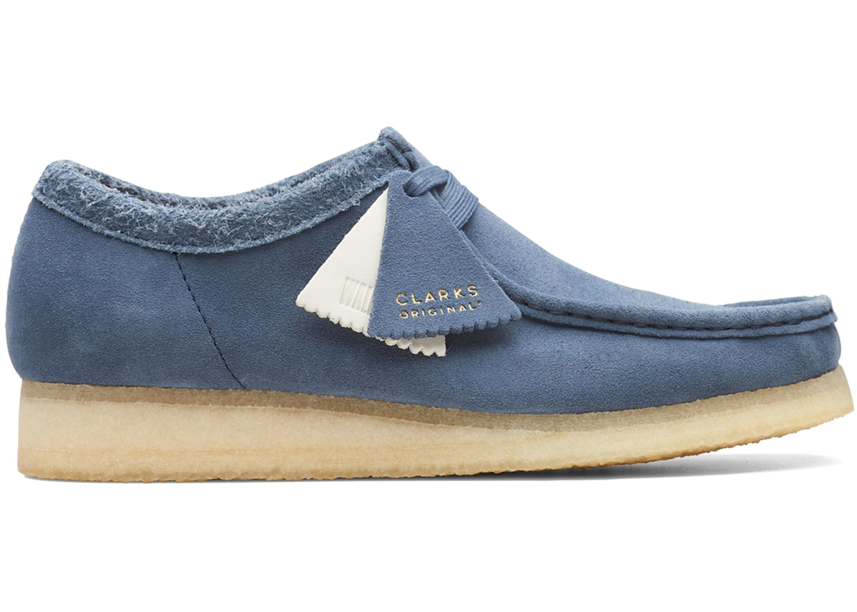 Clarks Men's Wallabee Blue Suede 26166306 | eBay