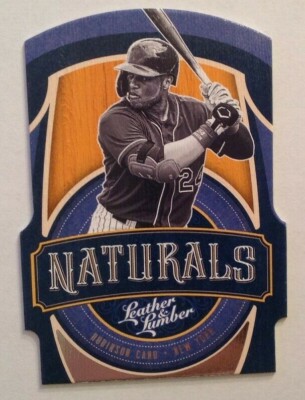 2019 Panini Leather & Lumber Naturals Die Cut ROBINSON CANO Yankees #N-5