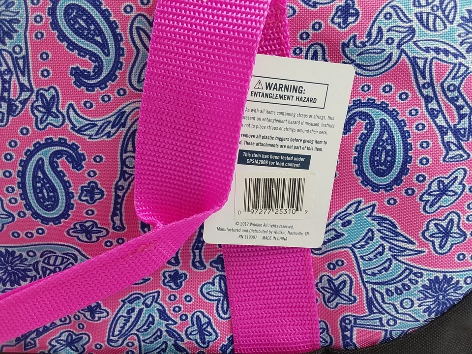 Bolsa de lona Wildkin bolsa de viaje para pasar la noche ponis de acuarela Foto 4 de 4