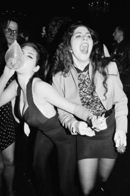 American Club Kid Toni Senecal an unidentified woman at the Roxy n - Old Photo