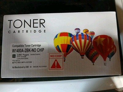 Compatible W1480A (148A) Toner Cartridge for HP LJ M4001/4101 Series - 2 Pack