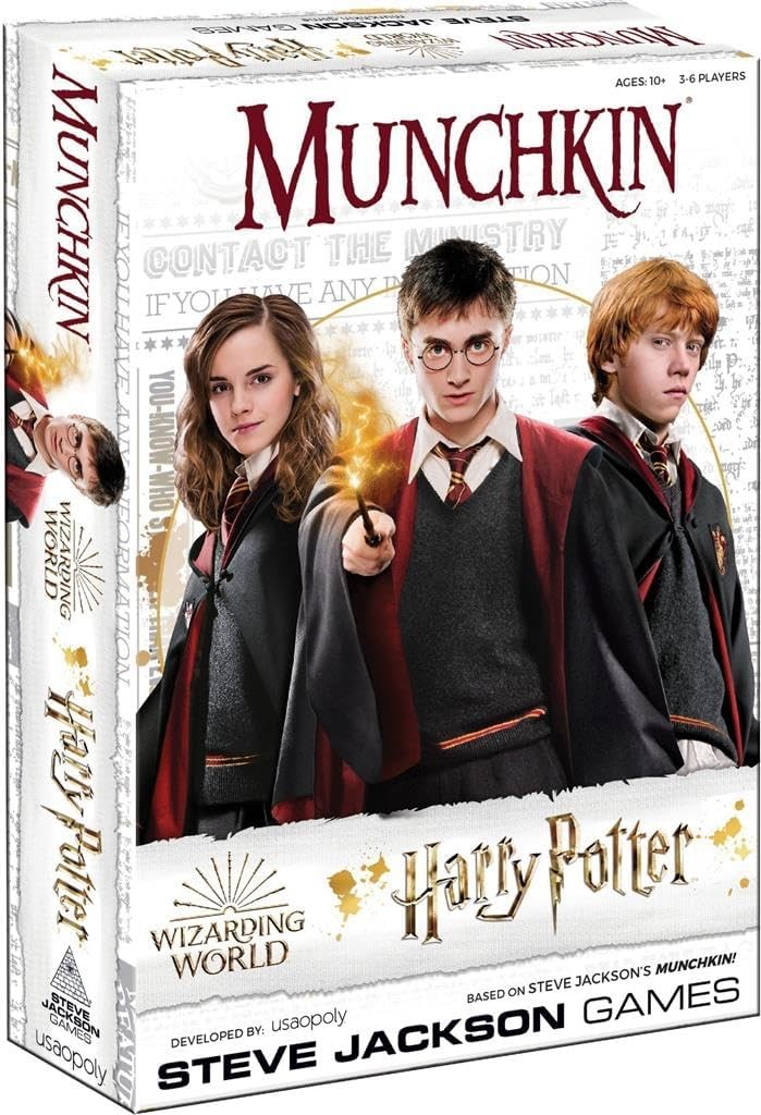 USAopoly | Munchkin: Harry Potter | Board Game | Ages 11 Plus | 3-6 Players | 6