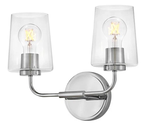 Lark 853452-CL Kline 2 Light 14"W Vanity Light - Black - Picture 8 of 12