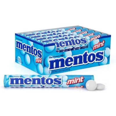 Mentos Chewy Mint Candy Roll, Candies, 14 14 Count (Pack of 15), 