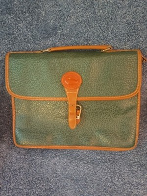 Dooney & Bourke Pebble Collection Emerald Green Leather -Briefcase