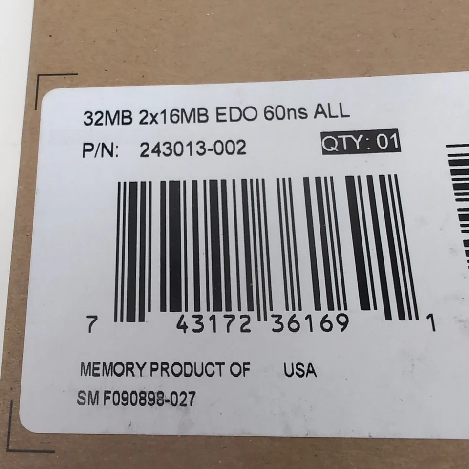 NEW NOS SET: Compaq 2x16MB EDO SIMMs 72-pin RAM 32MB Total NEW 243013-002 1996 - Image 4 of 4