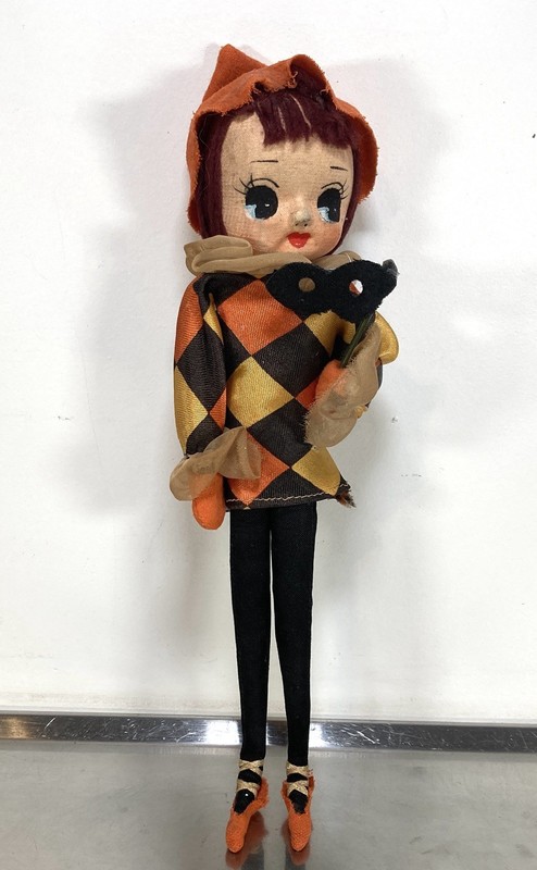 Vintage 1960 Halloween DREAM PETS DAKIN Harlequin Dream Doll 3 Day Auction