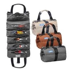 Crest Canvas Tools Roll Bag Portable 6-Pocket EDC Roll up Tool Bag with Premi...