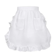 JASGOOD Women's Apron Kitchen Cooking Aprons Waist Apron with Pockets Vintage...