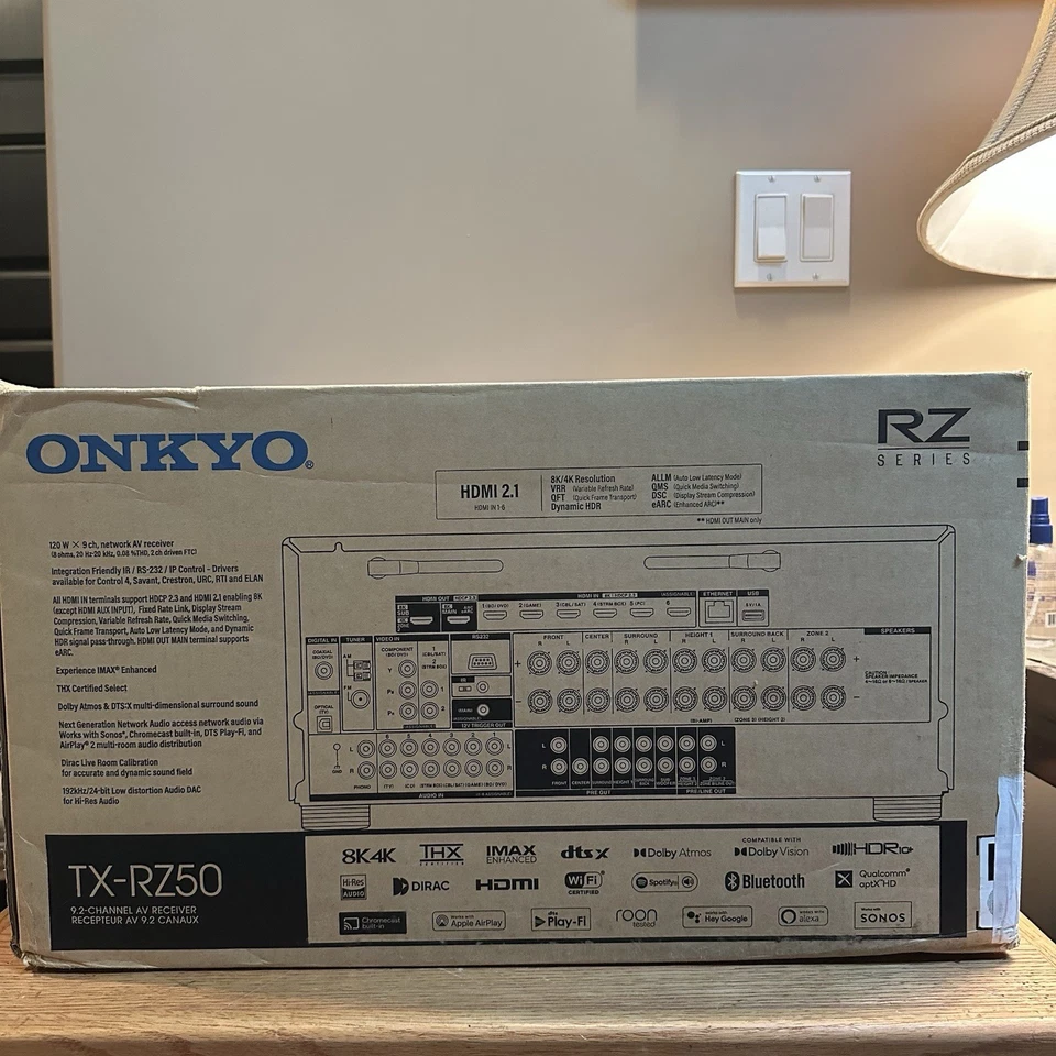 Onkyo TX-RZ50 9.2 Channel Network 8K AV Receiver - Image 2 of 4