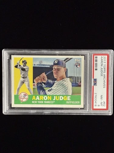 2017 Topps Archives 1960 Rookie Aaron Judge RC #62 PSA 8