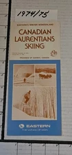 1974/75  CANADIAN LAURENTIANS SKIING BROCHURE 3 AREAS. MINT. SEE 
