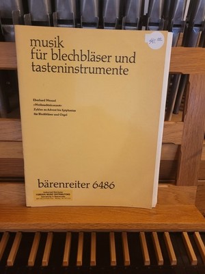 * Eberhard Wenzel: Christmas Concertos,; brass quartet & organ (Baerenreiter)