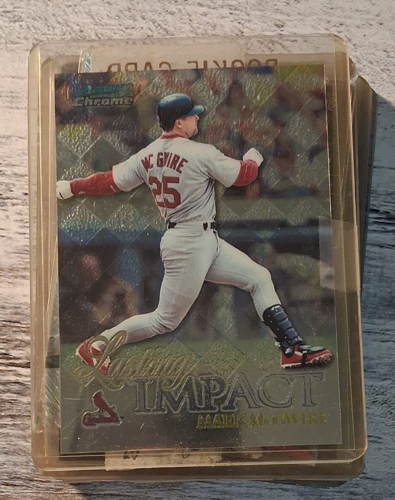 1999 Bowman Chrome - Impact Lasting Impact Mark McGwire #I15 Refractor
