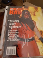 Kane Paul Bearer Signed WWF Magazine WWE It's Gotta Be Kane
