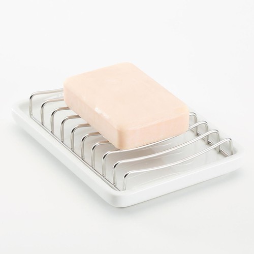 15800000 Muji Jabonera de Alambre de Acero Inoxidable Plata W11Xd8Xh1.5Cm Rec... - Imagen 4 de 5