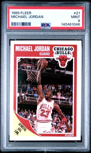 1989 FLEER #21 MICHAEL JORDAN PSA 9