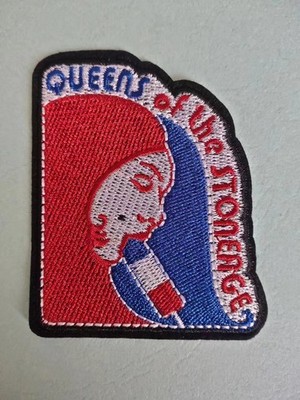Queens of the Stone Age embroidered band gold/yellow Patch approx 3.06x2.43''
