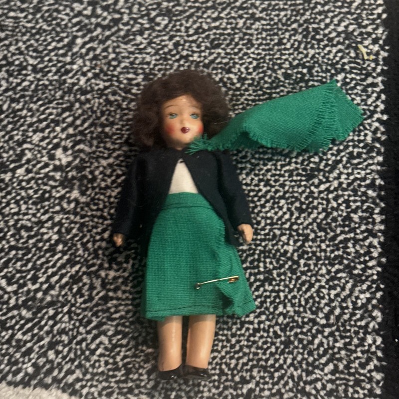 Vintage hand painted Crolly doll