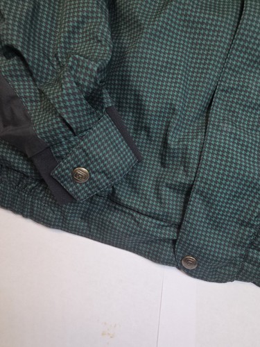 FootJoy Dryjoys Windbreaker Jacke Herren Large Grün Golf Hahnentritt Preppy Frat - Bild 5 von 14