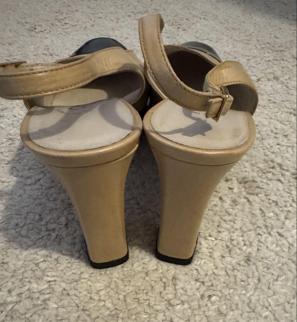 Chanel Heeled Sling-back Shoes Bicolor Size 36.5 US About6.5 For Women thumbnail 23