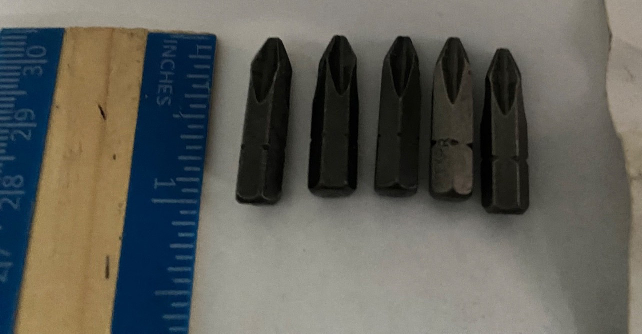 Apex Tool Group 440-2-Acr2x-5Pk Torsion Bit,Sae,1/4",Hex,No 2,1" - 5 Pack - New