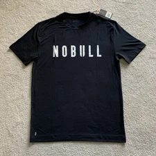 Nobull Shirt Mens M Black Stretchy Gym Lifting Workout Training Muscle NWT