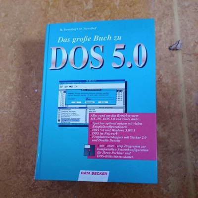 Das große Buch zu DOS 5.0 + Original-Diskette | Data Becker | Vintage