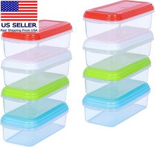 Small Food Storage Containers with Lids 8.5 Fl Oz, 8-Pk - 1 Cup Plastic Reusable