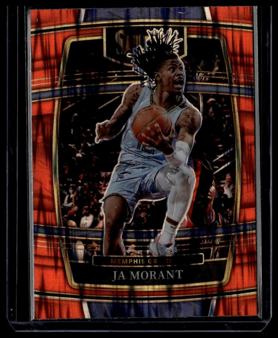 2021-22 Panini Select #75 Ja Morant Orange Flash Prizms