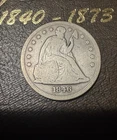 1846 SEATED LIBERTY SILVER DOLLAR