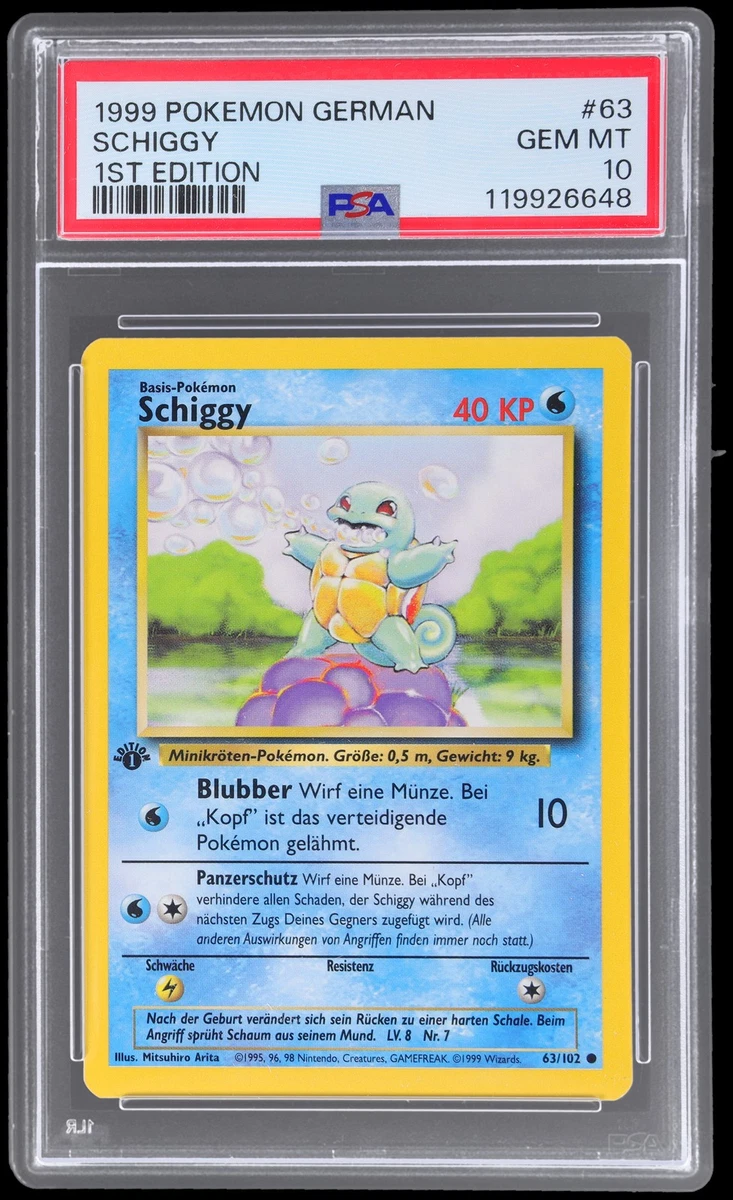 Individual Trading Card Games Pokémon TCG German 1st Edition for